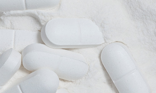 White tablets, pills